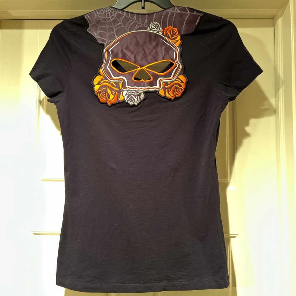 Harley Davidson shirt with cut-outs - Picture 3 of 6